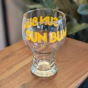 Sunny 70's SUN BUM drinking glass